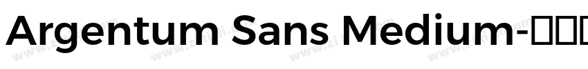 Argentum Sans Medium字体转换
